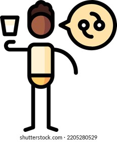 sperm-einzelne Design-Element-Stockillustration. Vektorgrafik auf weißem Hintergrund