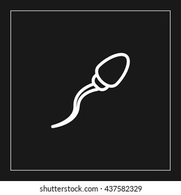 sperm line icon