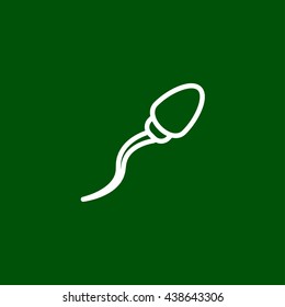 sperm line icon