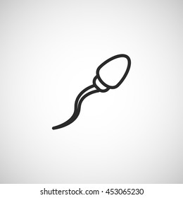 sperm line icon
