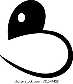 Sperm logo, sperm icon. With his new life begins. Can be used as logo, icon, design element in Your Projects. Abstract. Vector.