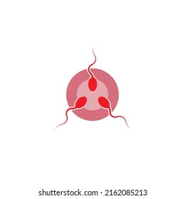 sperm logo vector illustration design template.