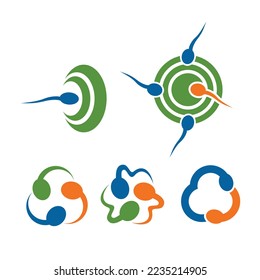 Plantilla de icono de Sperm motility