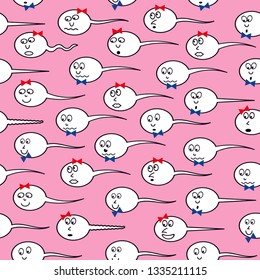 Sperm on background for graphic and web design. Vector