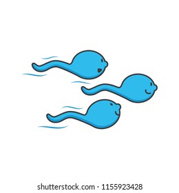 Sperm Race Illustration vector