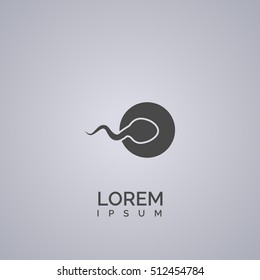 sperm sign. icon design