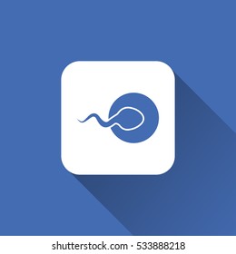 sperm sign. icon design