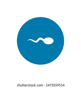 Sperm / Spermatozoa Icon Vector Logo Template. Trendy modern vector symbol for web site design or mobile app.
