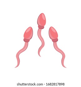 Sperm, Spermatozoa illustration design element. flat icon.
