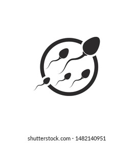 Sperm / Spermatozoa vector logo icon illustration design  