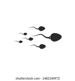 Sperm / Spermatozoa vector logo icon illustration design  
