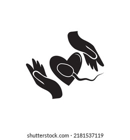 Sperm Spermatozoa logotipo de vectores icono diseño