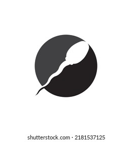 Sperm  Spermatozoa vector logo icon illustration design