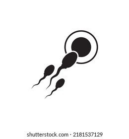 Sperm  Spermatozoa vector logo icon illustration design