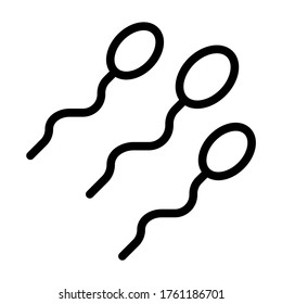 Ilustración vectorial de símbolo de esperma