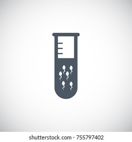 Sperm test tube icon