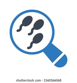 sperm vector glyph colour icon 
