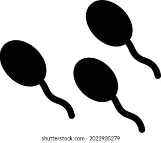 sperm vector glyph flat icon
