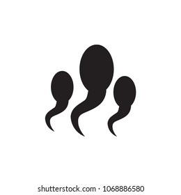 Sperm vector ,icon abstract icon goal ,  Vector background sperm that runs towards the egg, Competition concept
