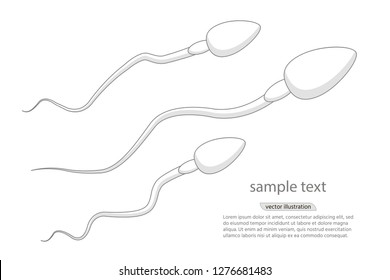 sperm vector icon, abstract icon goal , Competition concept. Innovation and unique way concept.