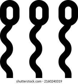 Sperm Vector illustration on a transparent background.Premium quality symmbols.Stroke vector icon for concept and graphic design.