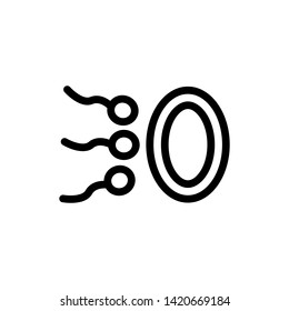 sperm vector line icon illustration eps 10