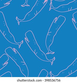 sperm whale in the sea