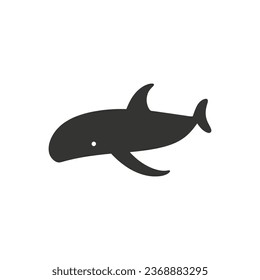 Sperm whales Icon on White Background - Simple Vector Illustration