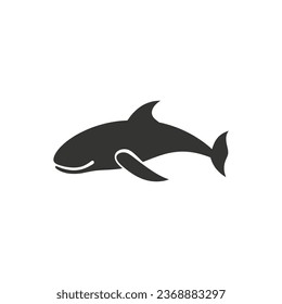 Sperm whales Icon on White Background - Simple Vector Illustration