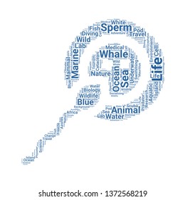 sperm word cloud. tag cloud about sperm