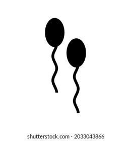 sperma icon or logo isolated sign symbol vector illustration - high quality black style vector icons
