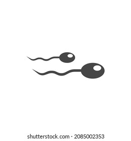 Spermatozoid Icon Black and White Vector Graphic