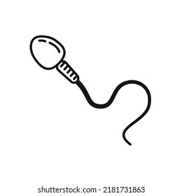 Spermatozoid icon - editable stroke