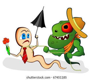 Spermatozoon and aggressive germ