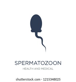 Spermatozoon icon. Trendy flat vector Spermatozoon icon on white background from Health and Medical collection, vector illustration can be use for web and mobile, eps10