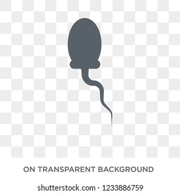 Spermatozoon icon. Trendy flat vector Spermatozoon icon on transparent background from Health and Medical collection. 