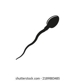 Icono de espermatozoo. Vector. Diseño plano.