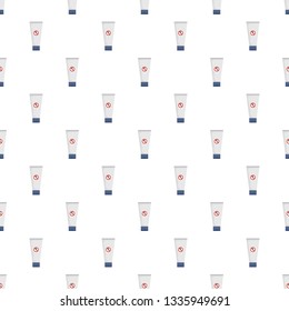 Spermicide tube pattern seamless vector repeat for any web design