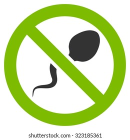 Spermicide vector icon. Style is bicolor flat symbol, eco green and gray colors, rounded angles, white background.