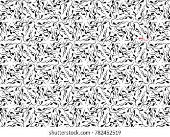 Sperms pattern vector