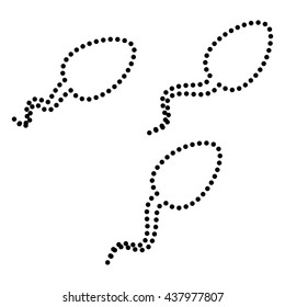Sperms sign illustration