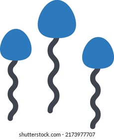 Spermien Vektorgrafik auf transparentem Hintergrund.Symbole in Premium-Qualität.Glyphen Vektorsymbol für Konzept und Grafikdesign.