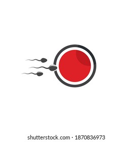 Sperm,Spermatozoa diseño de imagen de icono del logotipo del vector  