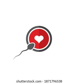 Sperm,Spermatozoa vector logo icon illustration design  