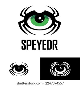 SPEYEDR symbol concept a combination of Spider shape and Eye shape symbols. a very unique concept.