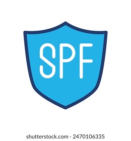 spf protection colored icon vector design good for website and mobile app
