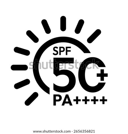 Spf Sun Protection Factor vector icon set, sign, logo, badge, sticker, label, symbol, black, line, flat vector, isolated illustration. UVA or UVB protection. Sunscreen, sunburn, broad Spectrum.