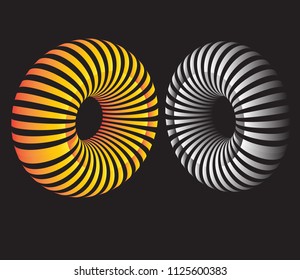 Sphere 3d design, Three-dimensional circle