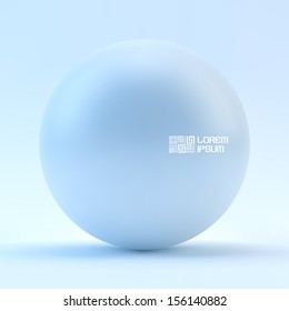 Sphere. 3D vector illustration.