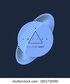 Sphere. 3d vector illustration with Saturn. Can be used for cover, poster, flyer or banner.